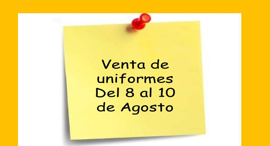 Venta de uniformes escolares