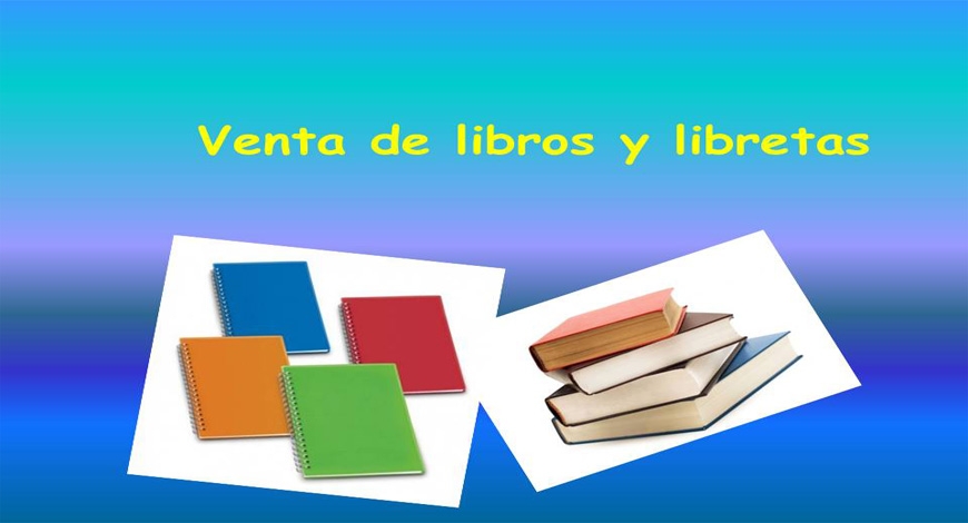 Venta de libros y libretas institucionales