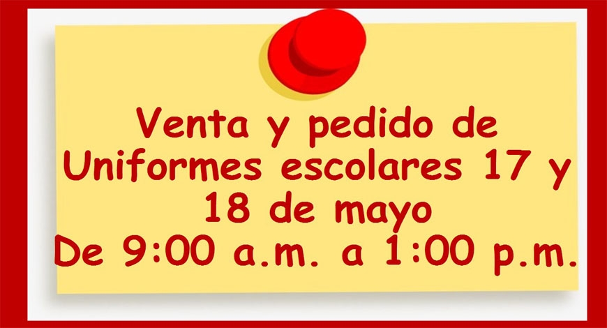 Venta y pedido de uniformes