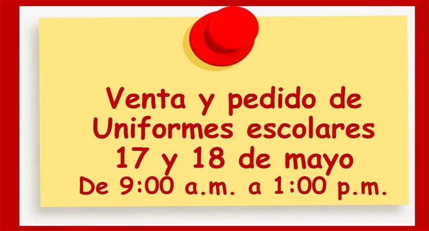 Venta y pedido de uniformes